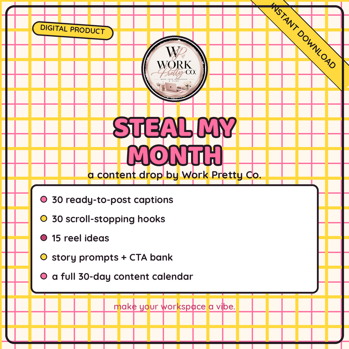 Steal My Month Content App