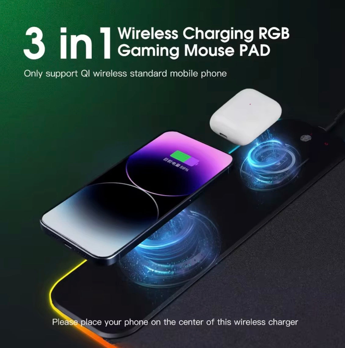 Work Pretty Charging Desk Mat